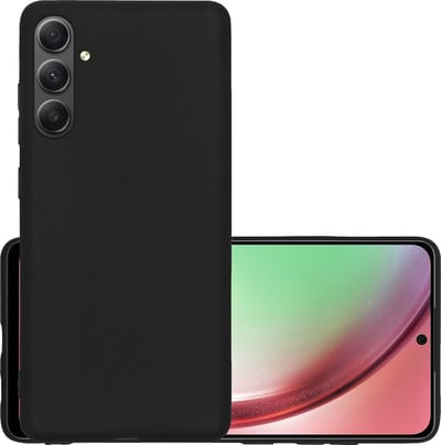 Hoesje - Geschikt voor Samsung Galaxy A54 - Sterk & Shockproof - Hoes Cover - Siliconen Case - Zwart