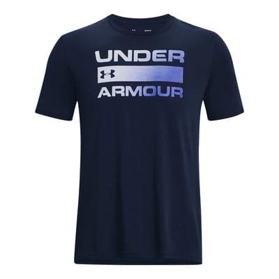 Under Armour UA TEAM IShort SleeveUE WORDMARK Short Sleeve Heren Sportshirt - Blauw