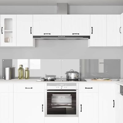 vidaXL - Keukenachterwand - 2 - st - Lichtgrijs - 120 - x - 40 - cm - gehard - glas