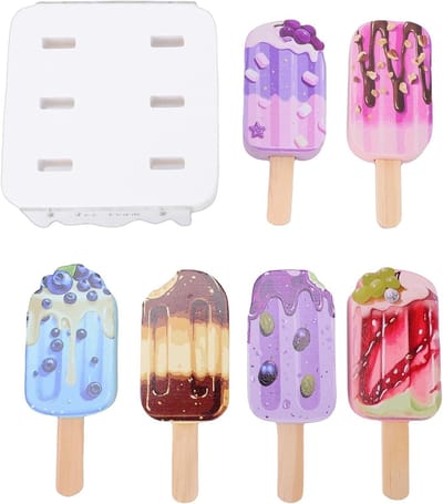 Houten Ijswinkel Speelset - Dessertkraam Speelgoed - Rollenspel Keuken - Educatief Hout ABS - 14 x 7 x 13 cm