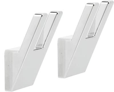 Vt products - RV Wandhaken - Stevige Kapstokken - Eenvoudige Installatie - Zilver - Duurzaam en Praktisch - Geschikt voor Boot en Camper - 2 Haken