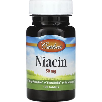 Niacine, 50 mg, 100 tabletten