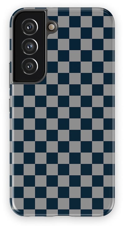 Design Hoesje Samsung Galaxy S22 | Geschikt Voor Mag | Tiny Squares Checkered Print | Backcover Samsung Galaxy S22 Urban Grid