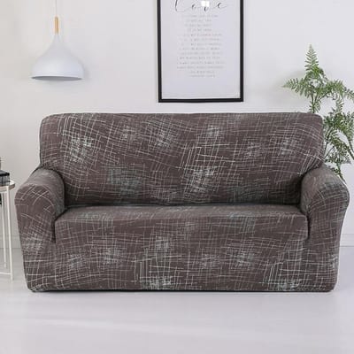 Bankhoes voor Woonkamer Bloemen Elastische Bankhoes Fauteuilhoes Past Funda Sofa Chaise Lounge 1-seater 90-140cm