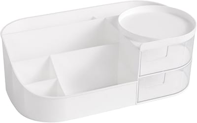 Make-up Organizer - Cosmetica Opberger - Badkamer Organiseren - Grote Capaciteit - 10x10x10 cm - Wit
