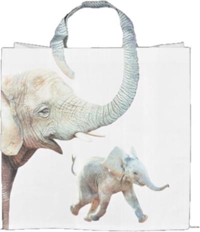 Boodschappentas - olifant - Esschert Design