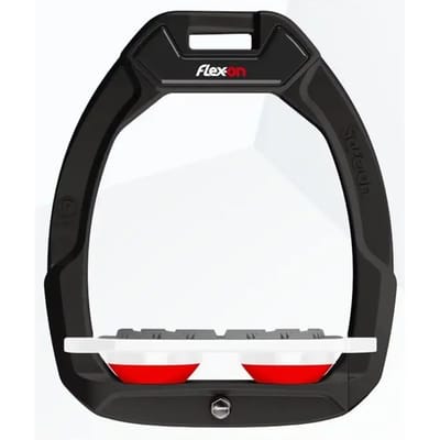 Zwart/Wit/Rood Veiligheidsepostalien Plat Grip Flex-On Safe-On