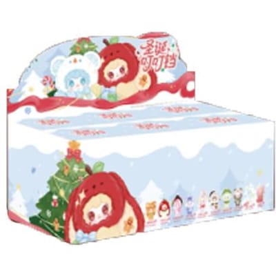 Yooki Clochettes de Noël Peluche Vinyle Boîte Aveugle Jouets Tendance Poupée Adorable Charme de Sac à Dos Décoration Boîte Mystère Surprise Cadeaux