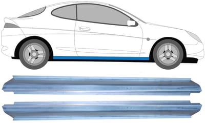 Reparatie dorpel voor Ford Puma 1997-2002 / Links + Rechts / Set