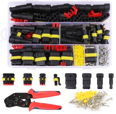 Dailygoods - 352 Pcs Waterdichte Car Plug Connector Set voor Auto's en Motoren