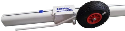 Set van 2 luxe wielen voor beweegbaar aluminium voetbaldoel met een doorsnede van 90 mm