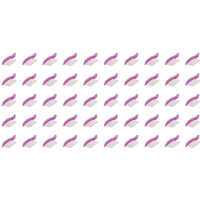 50 stuks Interdentale Wiggen Roestvrij Staal Hittebestendig Tandheelkundig Matrix Materiaal Tool L pink