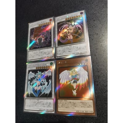 4 stuks/set diy Yu-Gi-Oh! Stardust Dragon Girly Edition Zelfbeheersing Verzamelen Handtekening Ruil Flash Card Anime Cartoon Leuk Cadeau