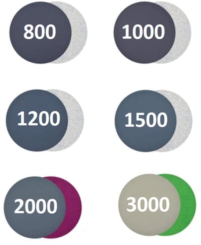90Pcs 75Mm Schuurschijven, 800/1000/1200/1500/2000/3000 Grit Ronde Natte Droge Schuurschijf, Haak en Loop Flocking Orbitaal Schuurpapier voor Polijsten