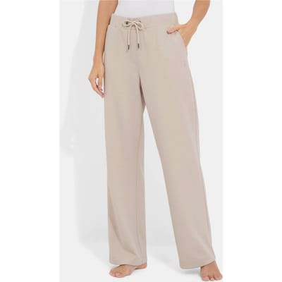 Vrijetijdsbroek van glad doubleface-materiaal - beige - Gr. 48 van Goldner Fashion