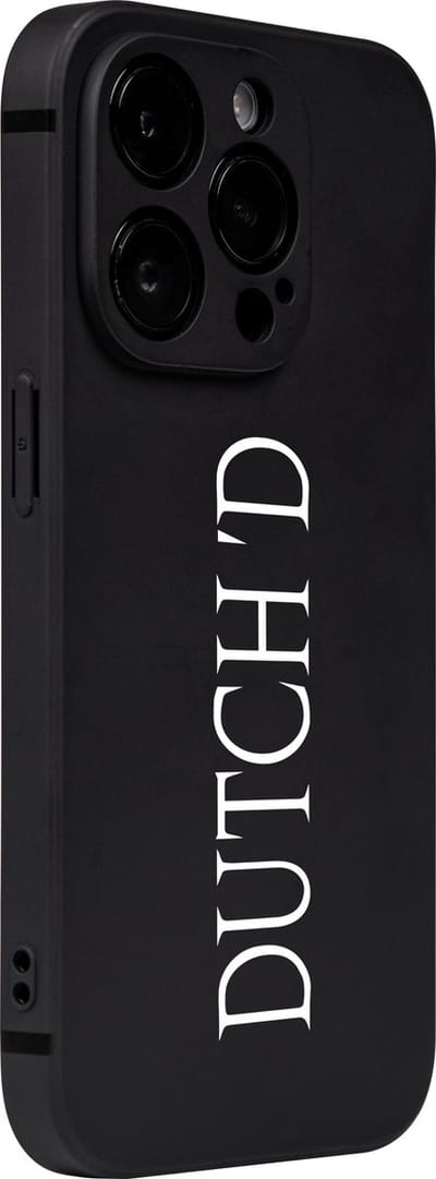Dutch'D - IPHONE 14 PRO MAX - Telefoonhoesje - Zwart - Slim fit - Camera bescherming