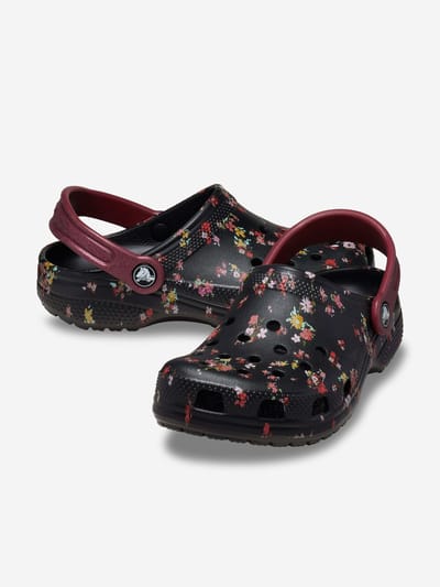 Crocs Classic Graphic Thermoplastische Zwarte/Multikleurige Instappers