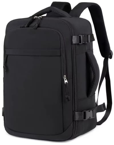 Handbagage Rugzak 40x20x30 – Lichte Laptop Rugzak voor EasyJet, Korte Reizen & Zakenreis – Grote Capaciteit, Dagrugzak, Reistas, Carry-on Bag- Zwart