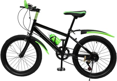 Kinderfiets Mountainbike - Jeugdfiets Outdoor - Avontuurlijke Ritten - 6 Versnellingen Nauwkeurig - 20 Inch - Groen