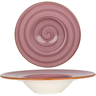 Bonna Pastabord - Aura Blackberry - Porselein - 28 cm (400cc) - set van 2