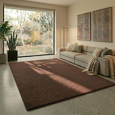 Floordirekt Velours Tapijt op Maat Dynasty - Loper met Zachte Fluwelen Pool - Aarde - 66 x 200 cm - Luxe, Comfortabel & Onderhoudsvriendelijk - Verkrijgbaar in Verschillende Maten voor Hal, Keuken & Woonruimte