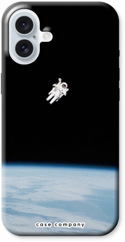 Case Company® - Hoesje geschikt voor iPhone 16 Plus hoesje - Alone in Space - Tough Case - Maximale Bescherming alle Kanten en Schermrand