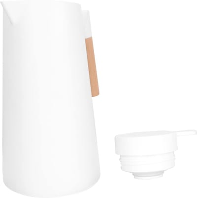 Thermoskan met Handvat - Warmwaterkaraf - Thuisgebruik Dranken - Glazen Binnenvoering - Wit