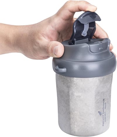 400ml Dubbelwandige Vacuüm Geïsoleerde Reismok met Glijdend Deksel - Ideaal voor Koffie, Thee en IJswater, Perfect voor Auto en Kamperen