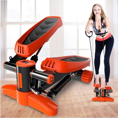 Mini Stepper - Pedaal Trainer - Thuis Fitness - Stille Hydraulische Werking - 150 kg Belasting - Zwart