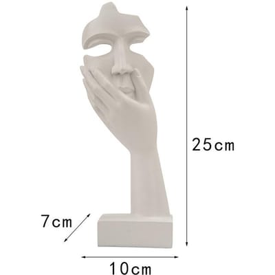 Europese Moderne Licht Luxe Abstracte Figuur Sculptuur Ornamenten Hars Ambachten Huis Woonkamer Entree Decoratie gray