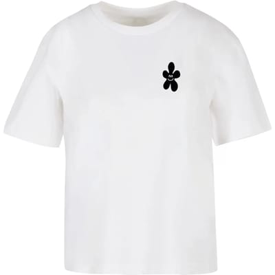 Dames-T-shirt Miss Tee Good Karma Happy Flower