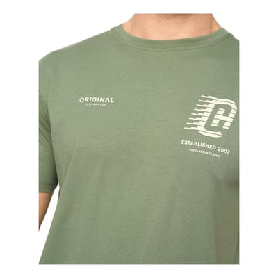 Crosshatch Heren Morville Katoenen T-Shirt (Olijf)