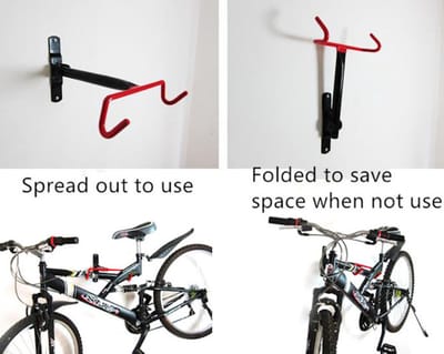 Fiets Ophangsysteem Inklapbaar - Fietshaak - Wand Ophangbeugel - Muurbeugel Fiets - Fiets ophangbeugel - Fietsbeugel