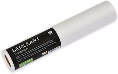 Groot Doorzichtig Calqueerpapier Rol - 30 g/m² - Voor Schetsen, Tekenen en Overdragen