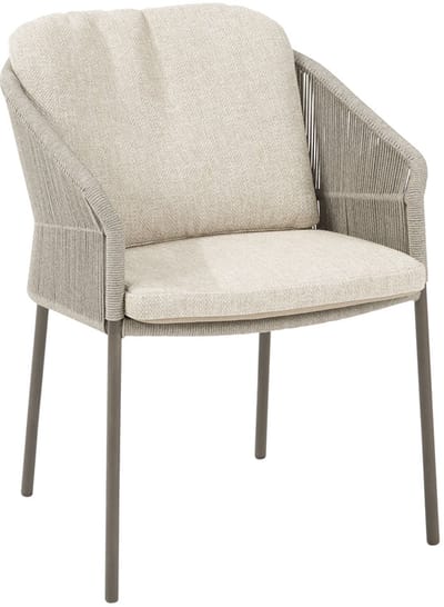 4 Seasons Florence dining chair terre with 2 cushions