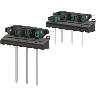 Wera 467/7 Torx HF Set 1 screwdriver set T-handle Torx screwdrivers with holding function 7 pieces