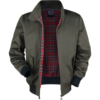 R.E.D. by EMP Tussenseizoensjas - Larger Than Life Bomber Jacket - S tot 5XL - voor Mannen - kaki