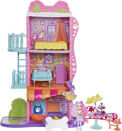 Enchantimals Stadswoning - Speelfigurenset - Poppenhuis