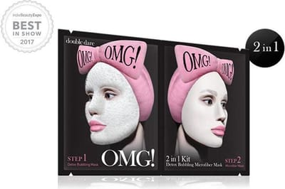 Double Dare OMG! Spa 2in1 Kit Detox Bubbling Microfiber Masker
