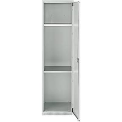 Schäfer Shop Genius multifunctionele kast FS, modulair, afsluitbaar, zonder tussenschot, 2 legborden, B 545 x D 520 x H 1950 mm, staal, lichtgrijs