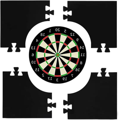 Dartbord Surround - Wandbeschermer - Muren Beschermen - Eenvoudige Montage - 72 x 72 cm - Zwart