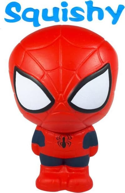 Squishy Figuurtje Marvel Spiderman 15 cm | Squishies Sqeezy Squeezy Pop it Fidget | Speelgoed voor kinderen | Stressbal Anti-Stress |