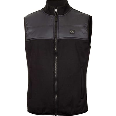 Calvin Klein Heren Performance Hybrid Golf Gilet (Zwart)