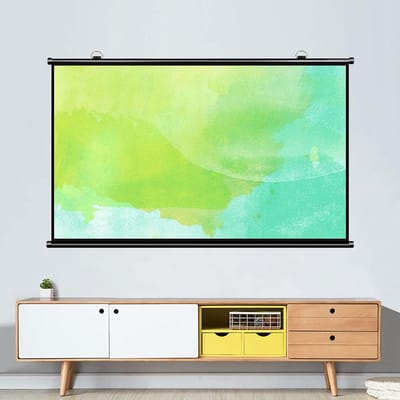 Projectiescherm - Beamer Scherm - Thuisbioscoop Creëren - Opvouwbaar Geen Vouw - 84 inch 16:9 - Wit