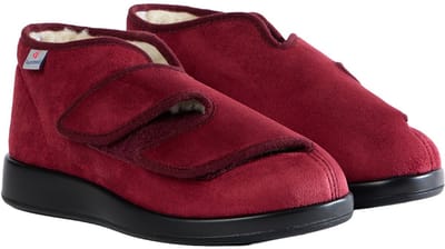 Varomed - Genua winter - Mt 36 - Bordeaux - Verbandschoenen warme voering - wol gevoerd - CE keurmerk - verbandpantoffels - Verbandsloffen -