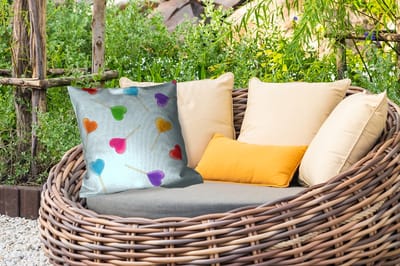 Buitenkussen - Lolly - Regenboog - Snoep - 45x45 cm - Weerbestendig