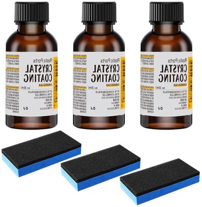 Crystalline coating voor plastic onderdelen, UV-bestendige autopolijst, ideaal voor buitengebruik en onderhoud van kunststof