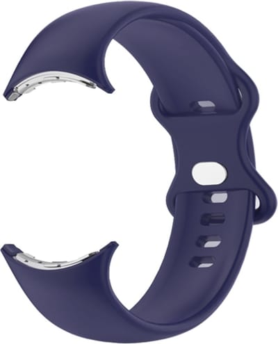 Siliconen bandje - geschikt voor Google Pixel Watch 4 (41mm) / Pixel Watch 3 (41mm) / Pixel Watch 2 / Pixel Watch - donkerblauw