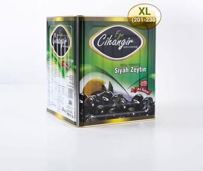 Cihangir Zwarte Olijven XL - natuurlijk gefermenteerd, minder zout - 1 kg