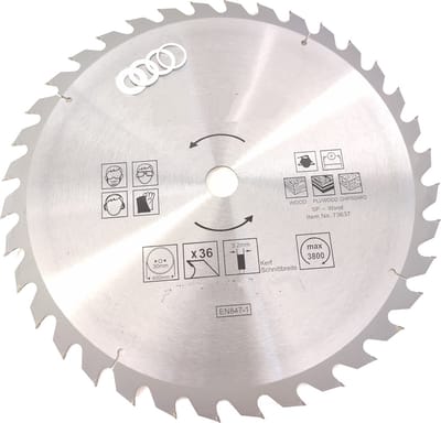 TCT 36 tands Cirkelzaagblad Ø 400 x 3 x Ø 30mm Carbide tanden incl 4 verloopringen (37)